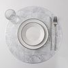 Доляна / Dolana / Set of kitchen napkins "Fan", 38 × 38 cm, 4 pcs, silver color