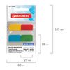 Bookmarks highlighters sheets of adhesive plastic BRAUBERG, 38х25 mm 4 colours x 20 sheets