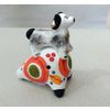 Дымковская глиняная игрушка / Whistle "Dog with a painted base"