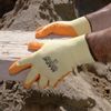 MAPA / Textile gloves Enduro / Titan 328, natural latex coating (doused), size 8 (M), orange / yellow