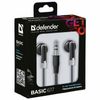DEFENDER / Fones de ouvido # 1 Basic 617, com fio, 1,1 m, intra-auricular, preto