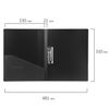 Folder with side metal press and inner pocket BRAUBERG "Contract", black, up to 100 sheets, 0.7 mm