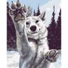 Опт-картина / Картина по номерам 40х50 Игривый хаски