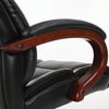 Chaise de bureau BRABIX PREMIUM "Magnum EX-701", bois, cuir recyclé, noir