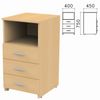 Side cabinet "Kants", 400x450x750 mm, 3 drawers, shelf, nevsky beech color