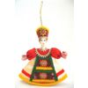 Потешный промысел / Muñeca colgante de porcelana de recuerdo "Niña en traje ruso"