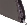 Folder for notebooks A4 PYTHAGORAS, plastic, zipper around, one tone, gray