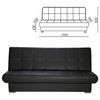 RAMART / Soft folding sofa "Modesto", 1900х900х820 mm, eco-leather, black