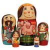 La matrioshka autor de "los Campesinos" 5 muñecas