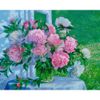 Опт-картина / डायमंड मोज़ेक, 40x50, वर्ग स्फटिक Peonies