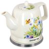 KETTLE POLARIS PWK 1283CCR "Spring", 1.2 liters, 1200 W, closed heating element, ceramics, white