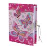 BRAUBERG / Notebook "Butterfly" SMALL FORMAT 56 sheets A6, 110x150 mm, hardcover, metal lock, music + mirror, line
