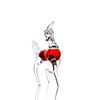 Гусевской Хрустальный завод / Crystal decorative product "Horse" small red