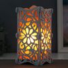 Сималенд /  Salt lamp with dimmer "Wooden with a pattern"