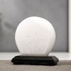 Сималенд /  Salt lamp "Circle" LED (colored diode) USB white salt 12.5х5х10 cm