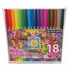 CENTROPEN Birds Filzstifte, 18 Farben, waschbar, belüftete Kappe, Polybeutel