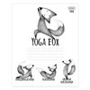 HATBER / Notebook 24 sh., Cage, cardboard cover, "Animals Yoga" / 20 pcs.
