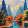 ЮНЛАНДИЯ / Gouache "YOUNG WIZARD" 12 colors of 20 ml, top quality, without brush, cardboard box