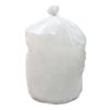Garbage bags, 120 L, 10 pcs per roll, LDPE, 67x100 cm, 25 microns, TRANSPARENT, LIME