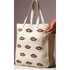 LA'AL Textiles / Hand-embroidered felt bag with leather