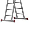 Aluminum transformer ladder 2x5 steps, height 2.9 m (2 sections, 1.45 m each), load 150 kg
