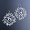 Снежинка / Snowflake / Earrings "Mystery of the Night"
