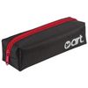 Pencil case, cosmetic bag, polyester coated, Art, black, 20х6х5 cm