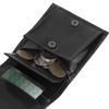 Purse mens BEFLER "Classic", 100х90 mm, genuine leather button, black