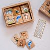 Zartoy / Memori "Animal World" dans une boîte en bois