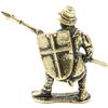 Figurine cast "Knight Gastat with a spear" brass (gift box)
