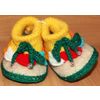 Booties from natural sheep wool