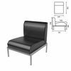 Armchair "Dylan" D-22, 670x720x790 mm, without armrests, leatherette, black
