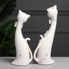 Керамика ручной работы / Set of figurines "Sweet couple cats" 28 cm