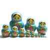 Семеновская роспись / Katyusha - booklet matryoshka, 15 dolls - unconventional