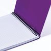 BRAUBERG  / Notebook "Metropolis" TÍM, 80 tờ A5, xoắn ốc bằng nhựa, bìa nhựa, lồng