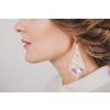 Lace earrings "Princess Diana" white