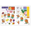 MOSAIC SYNTHESIS / Three cats. Educational stickers. Our day