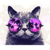 Опт-картина / Painting by numbers 40x50 Cat with glasses