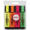 A set of highlighters FISMA 4 PCs., ASSORTED, line 1-5 mm