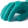 MANIPULA / Nitrile gloves "Diesel", cotton sputtering, size 7 S, green