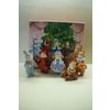 Ярославская майолика / Conjunto de decorações de Natal "Máscaras infantis"