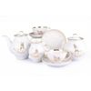 Дулёвский фарфор / Tea service "White Swan. Happy Wedding", 15 items