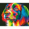 Опт-картина / Diamantmosaik, 40x50, quadratische Strasssteine Regenbogenhund