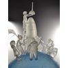 Sculpture glass "We can not live without space"