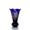 Гусевской Хрустальный завод / Crystal vase for flowers "Melisa" amber-blue