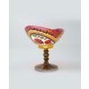 Crystal fruit bowl hand-painted "Cicek"