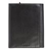 Purse mens FABULA "Estet", 110х135х30 mm, genuine leather, black