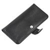 Clutch button mini with finished edges, "I love you" black