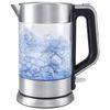 Kettle KITFORT CT-617, 1.5 litres, 2200 w, closed heating element, glass, silver