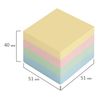 BRAUBERG / Self-adhesive block (sticker) PASTEL, 51x51 mm, 400 sheets, 4 colors